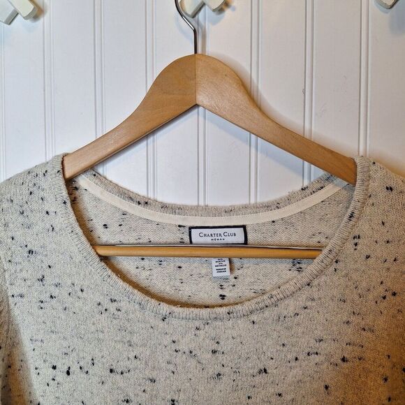 Charter Club Woman Pullover Sweater Size 2X Round Neck Long Sleeve Cotton Blend - Picture 5 of 8